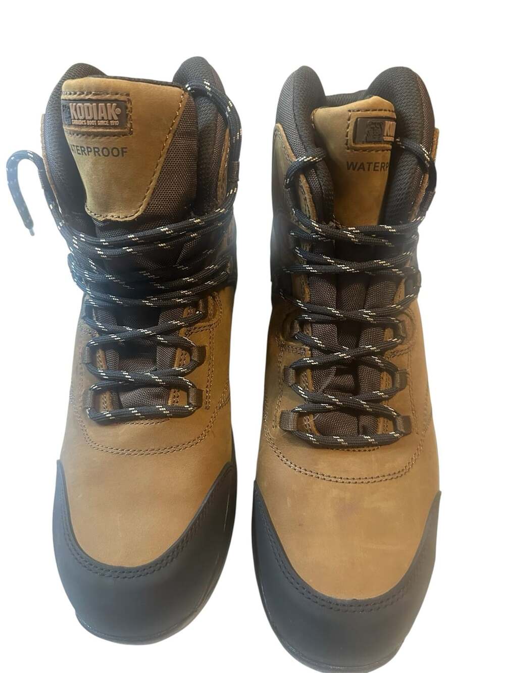 Kodiak KD0A4NKEDWX Work Boots Brown Waterproof Size 13W US